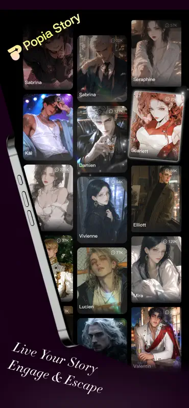 Popia - AI Stories & Creators screenshot 1 of 6