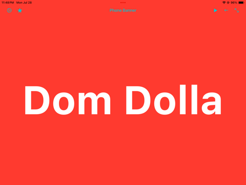 Phone Banner iPad screenshot 3 - Utilities app