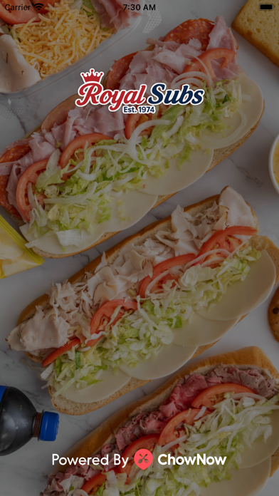 Royal Subs iPhone screenshot 1 - Food & Drink app