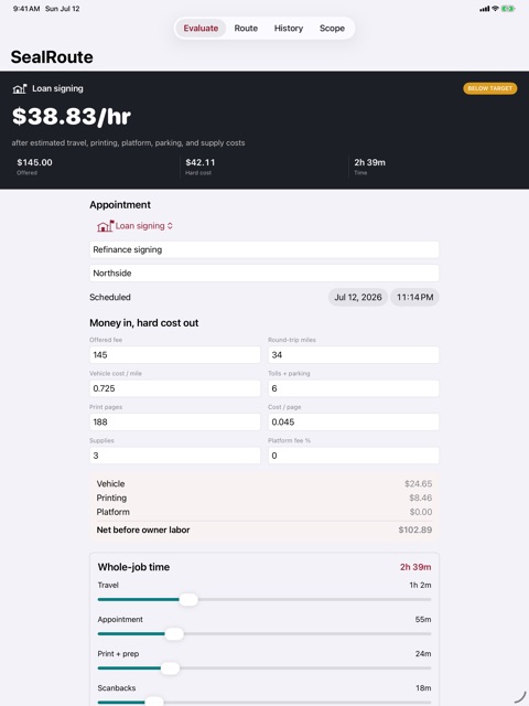 SealRoute screenshot 2
