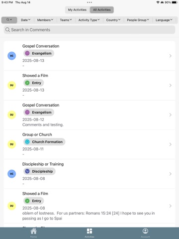 The GAPP iPad screenshot