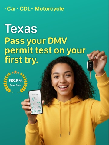 Texas DMV Permit Test・DPS 2026 iPad screenshot
