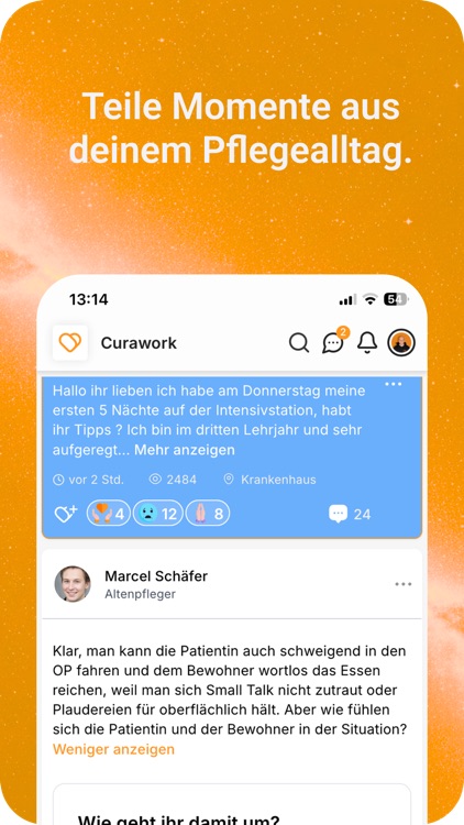 Curawork: Dein Pflege-Netzwerk