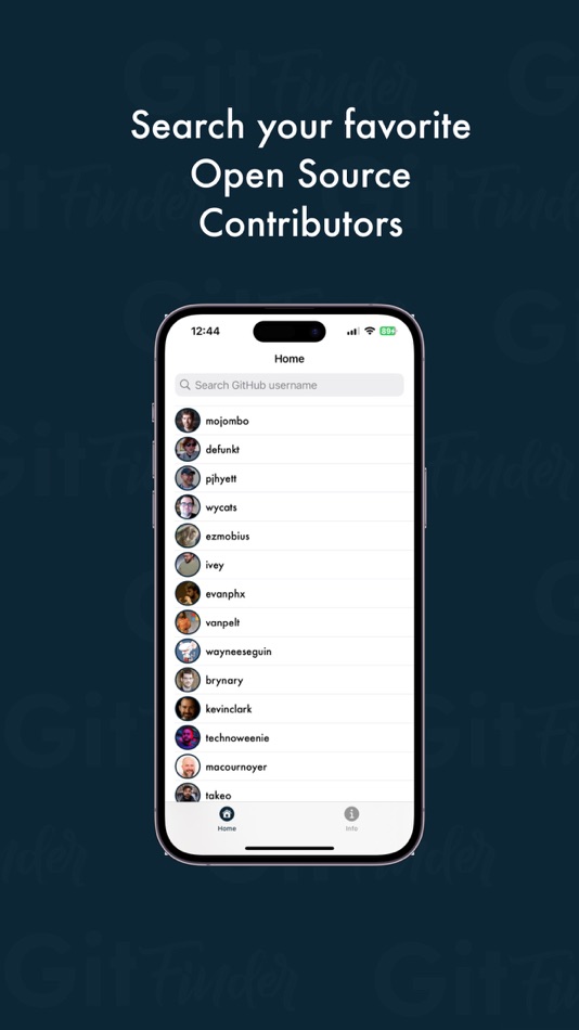 #2. GitFinderApp (iOS) Bởi: Tatenda Chanakira