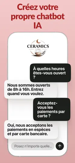 Capture d'écran de AI Chatbot Builder – Chatmake sur iPhone 1