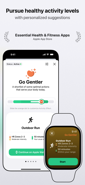 ‎Gentler Streak Fitness Tracker Screenshot