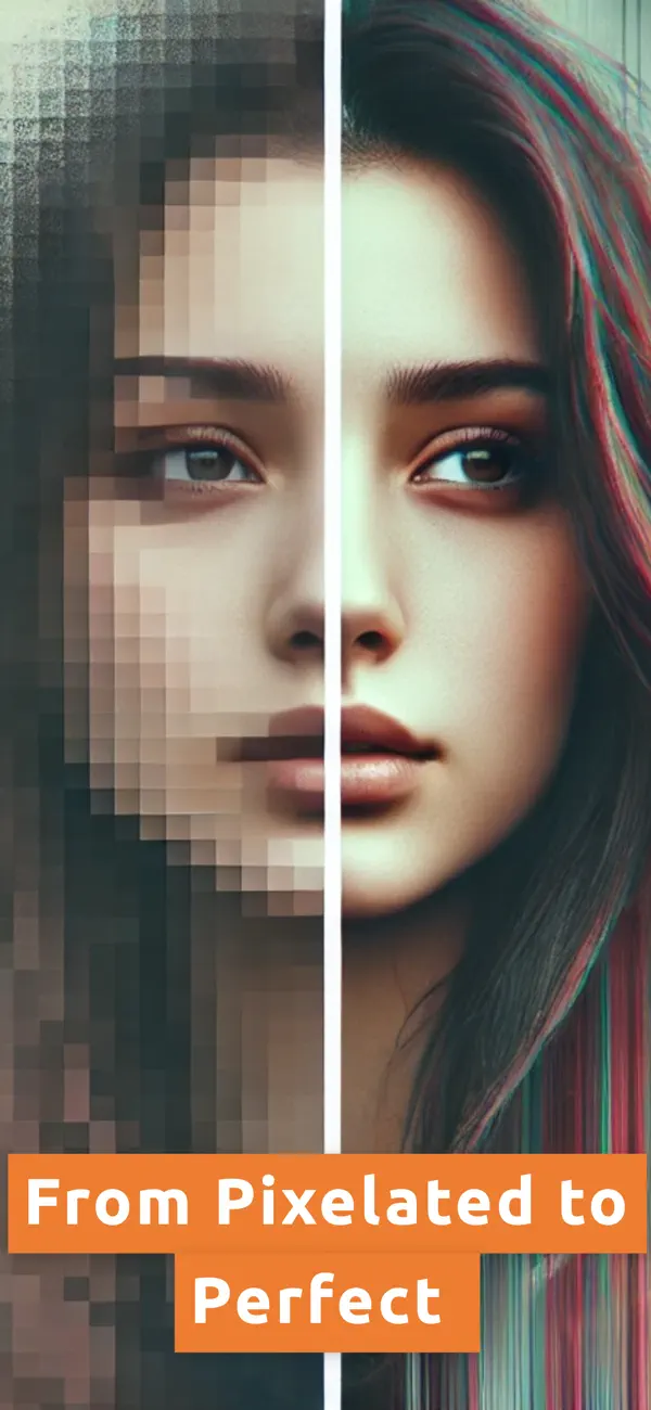 AI Image Enhancer sharpening a photo