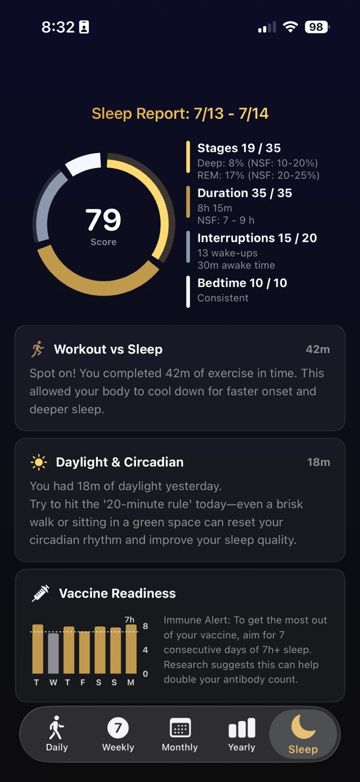 My Fitness Recap iphone screenshot 3