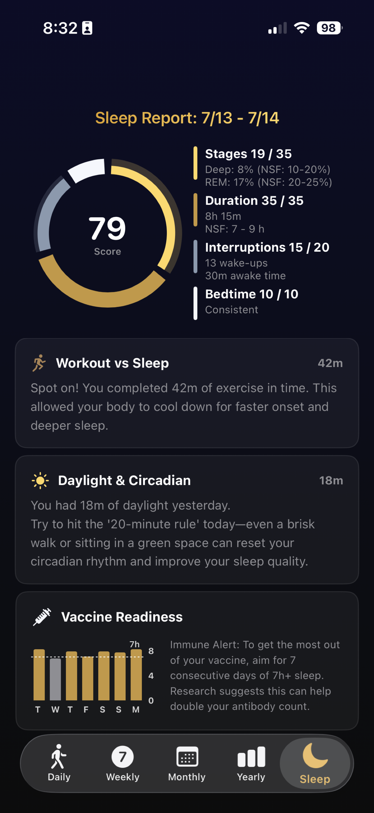 My Fitness Recap screenshot 3