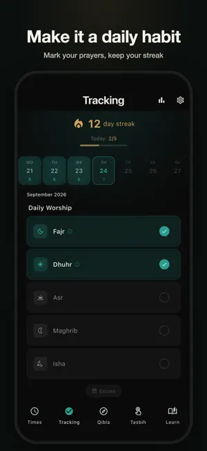 Niyyah: Prayer Times & Adhan screenshot 4