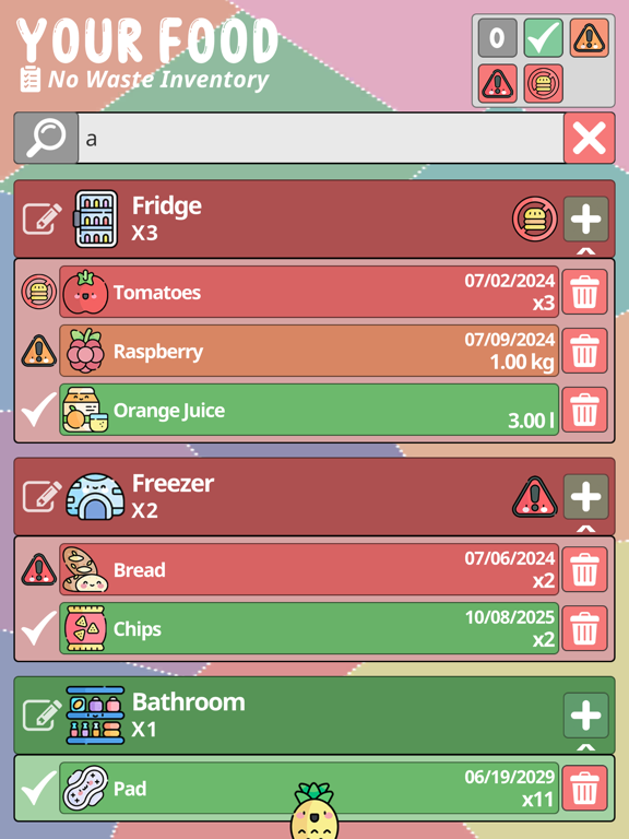 Your Food - No Waste Inventory iPad screenshot 8 - Productivity app