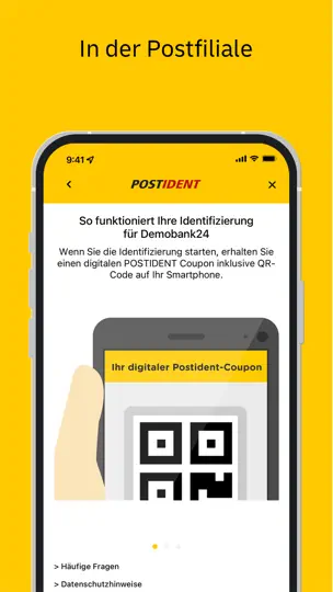 Screenshot von POSTIDENT auf dem iPhone 3