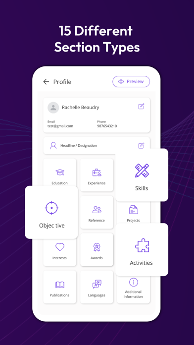 CVOnApp - AI Resume Maker PDF iPhone screenshot 4 - Business app