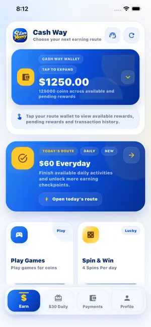 Cash Way Earn Money Everyday screenshot 1