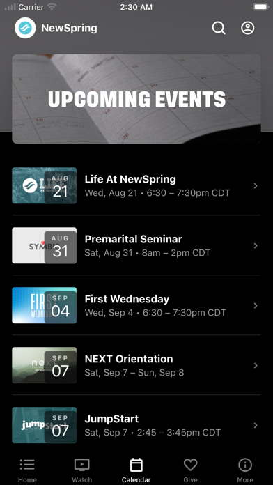 NewSpring Kansas Screenshot