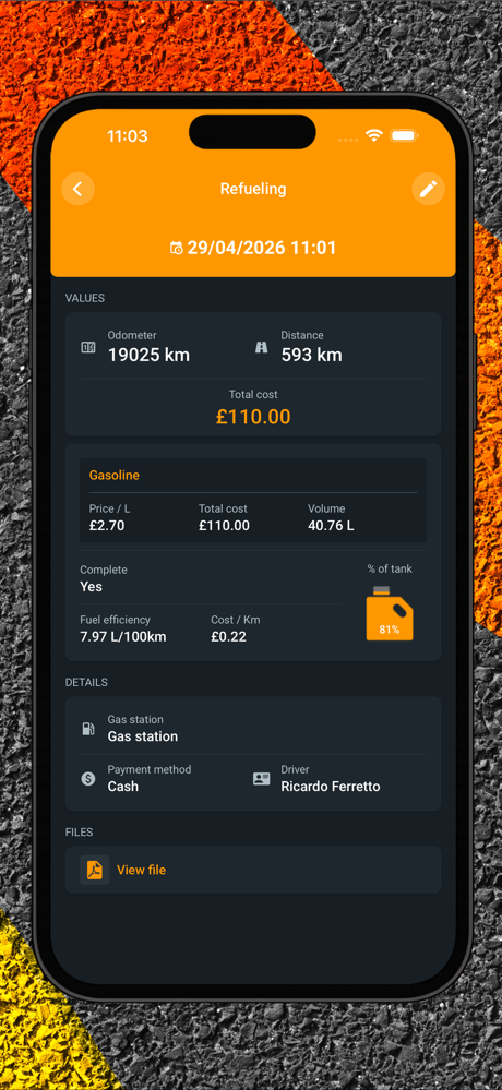 Drivvo - Vehicle management screenshot 6