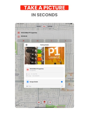 Find My Car -  Pinn iPad screenshot