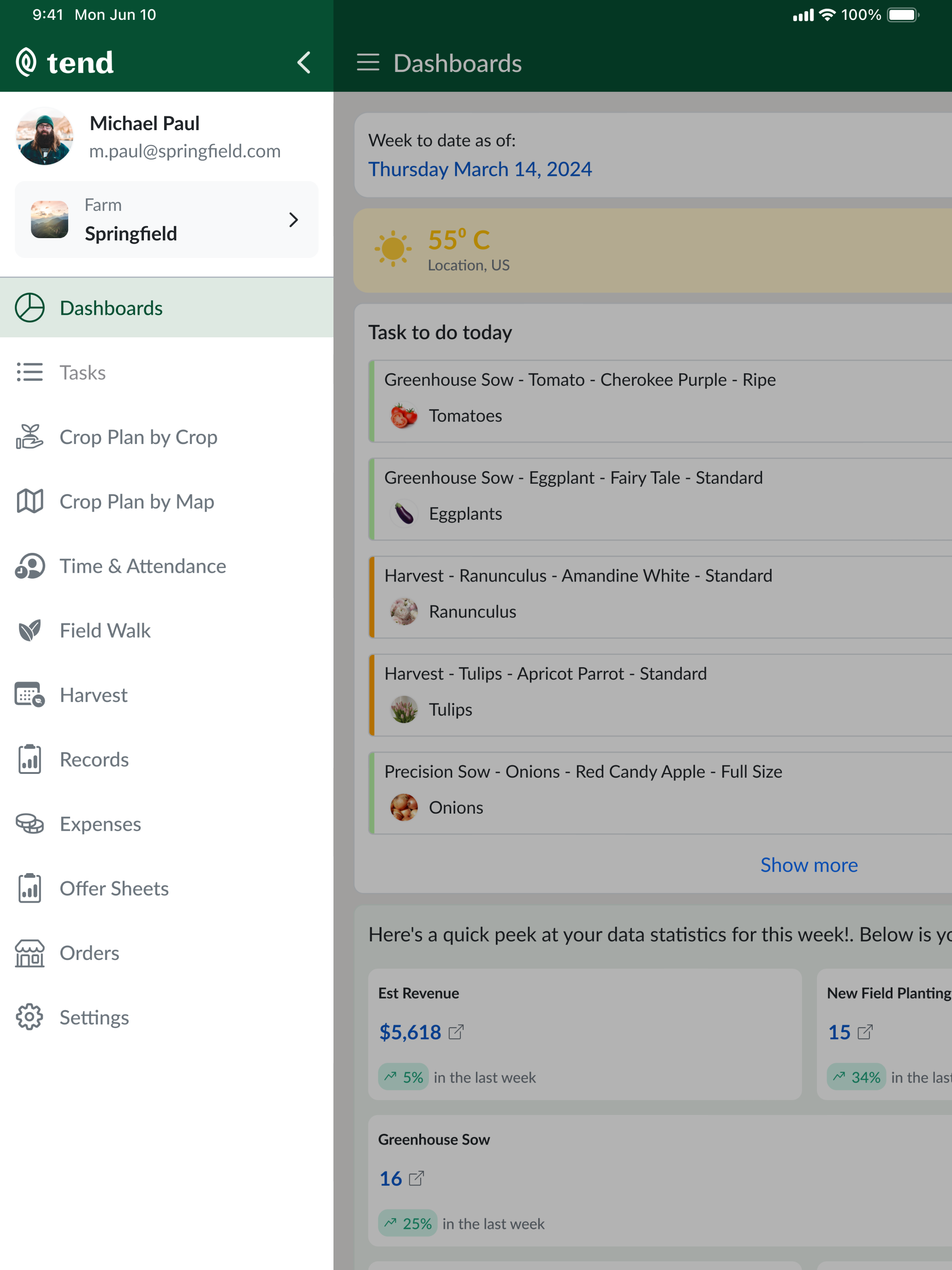 Tend Companion App
