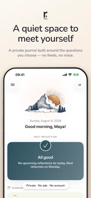 Reflection Space - Journal screenshot 1