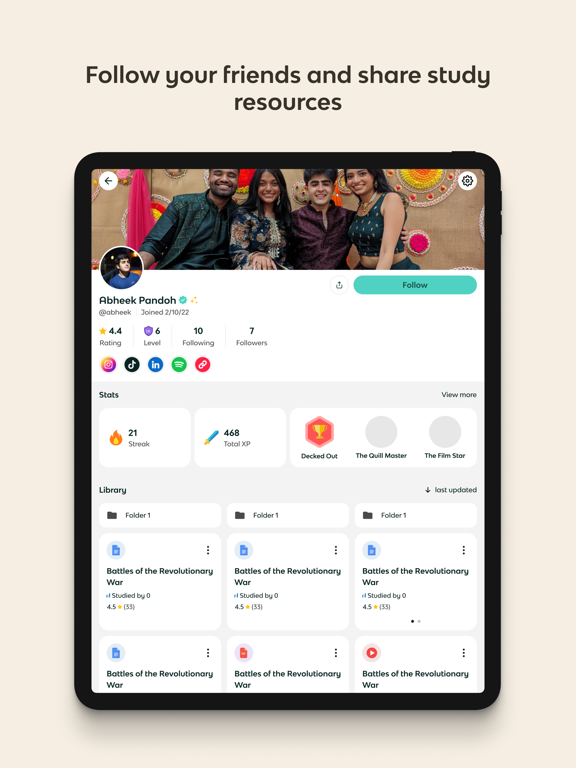 Knowt: AI Flashcards & Notes iPad screenshot 8 - Education app
