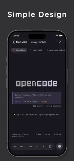 Screenshot von Muxy auf dem iPhone 1