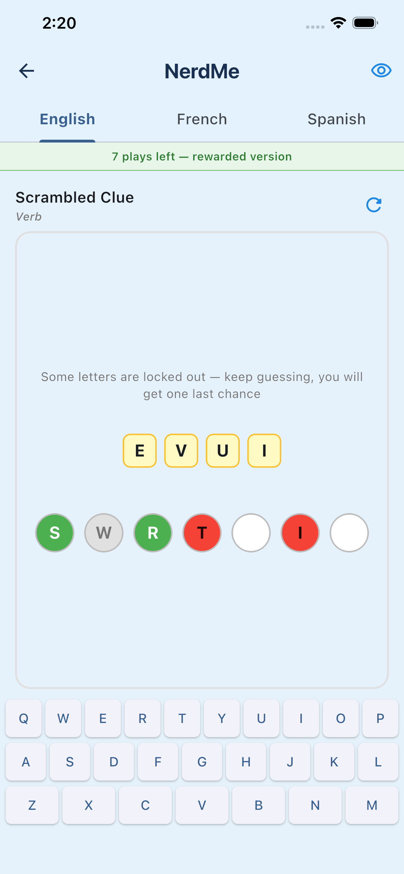 NerdMe - Word Game screenshot 2