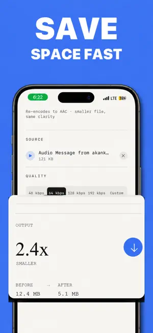 Audio File Compressor - Shrink screenshot 3
