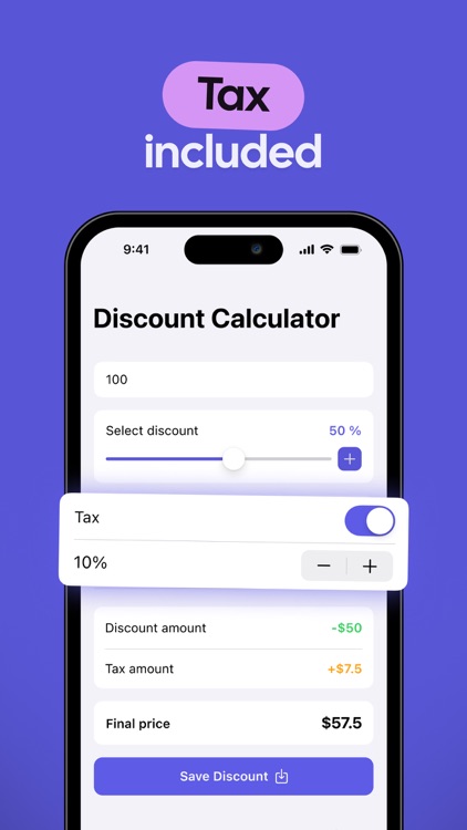 Discounts & Sales Calculator % by Adrien Carvalot