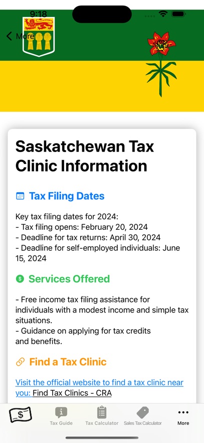Saskatchewan Tax Guide