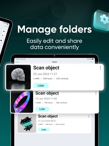 3D Scanner: Scan & Model iPad screenshot