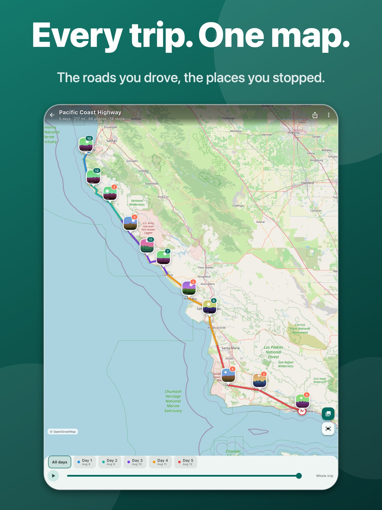 Screenshot 7 of Wayline: Travel Map & Journal