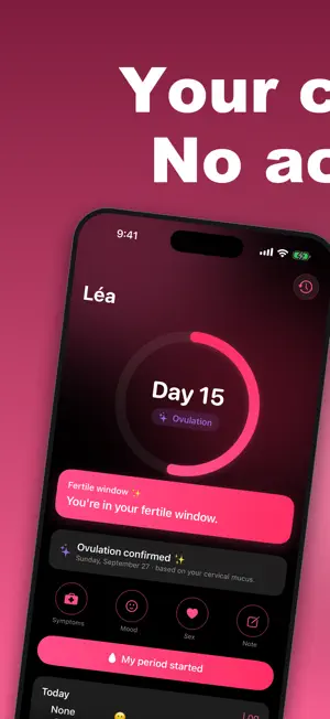 Léa · Period Tracker screenshot 1