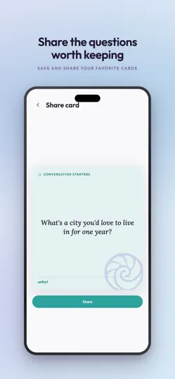 Screenshot von Unfurl: Conversation Starters auf dem iPhone 6