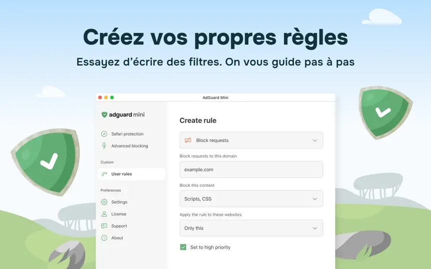 Capture d'écran de AdGuard: Ad Blocker For Safari sur iPhone 6