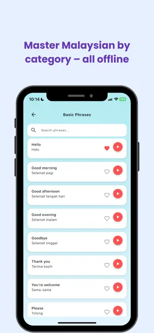 Malay Phrasebook for Travel screenshot 2