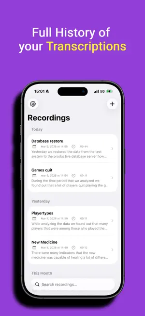 AudioQuill – Voice to Text screenshot 2