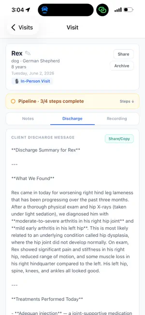 VetScribe screenshot 3