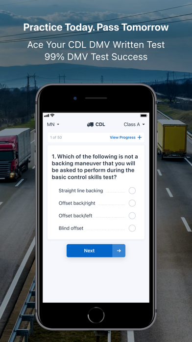 Screenshot #2 pour CDL Practice Written Test