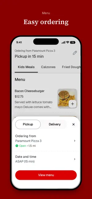 Paramount Pizza To Go screenshot 3