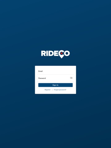 RideCo Waterloo iPad screenshot