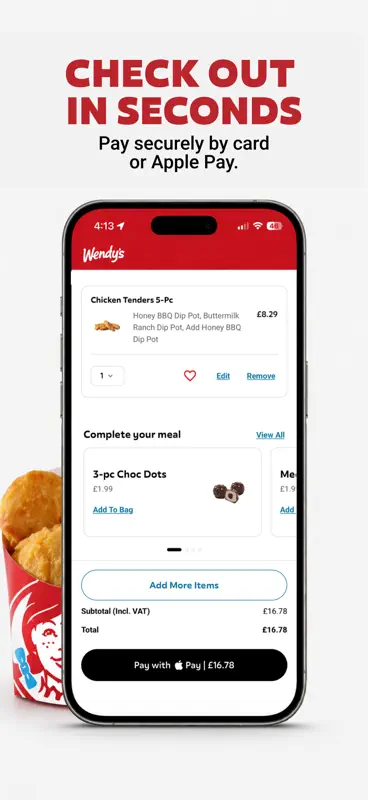 Wendy’s UK: Order & Offers screenshot 5 of 5