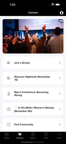 Highlands Community Church screenshot