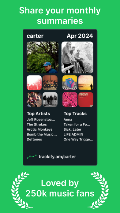 Trackify for Spotify Statsのおすすめ画像3