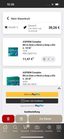 Onlineapotheke Süssmann screenshot