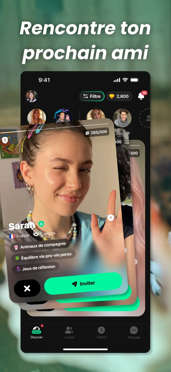 Screenshot #1 pour Azar : Chat, Amis