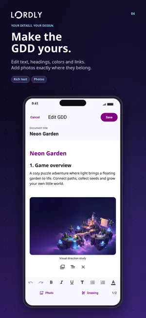 LORDLY: AI Game Design Creator screenshot 4