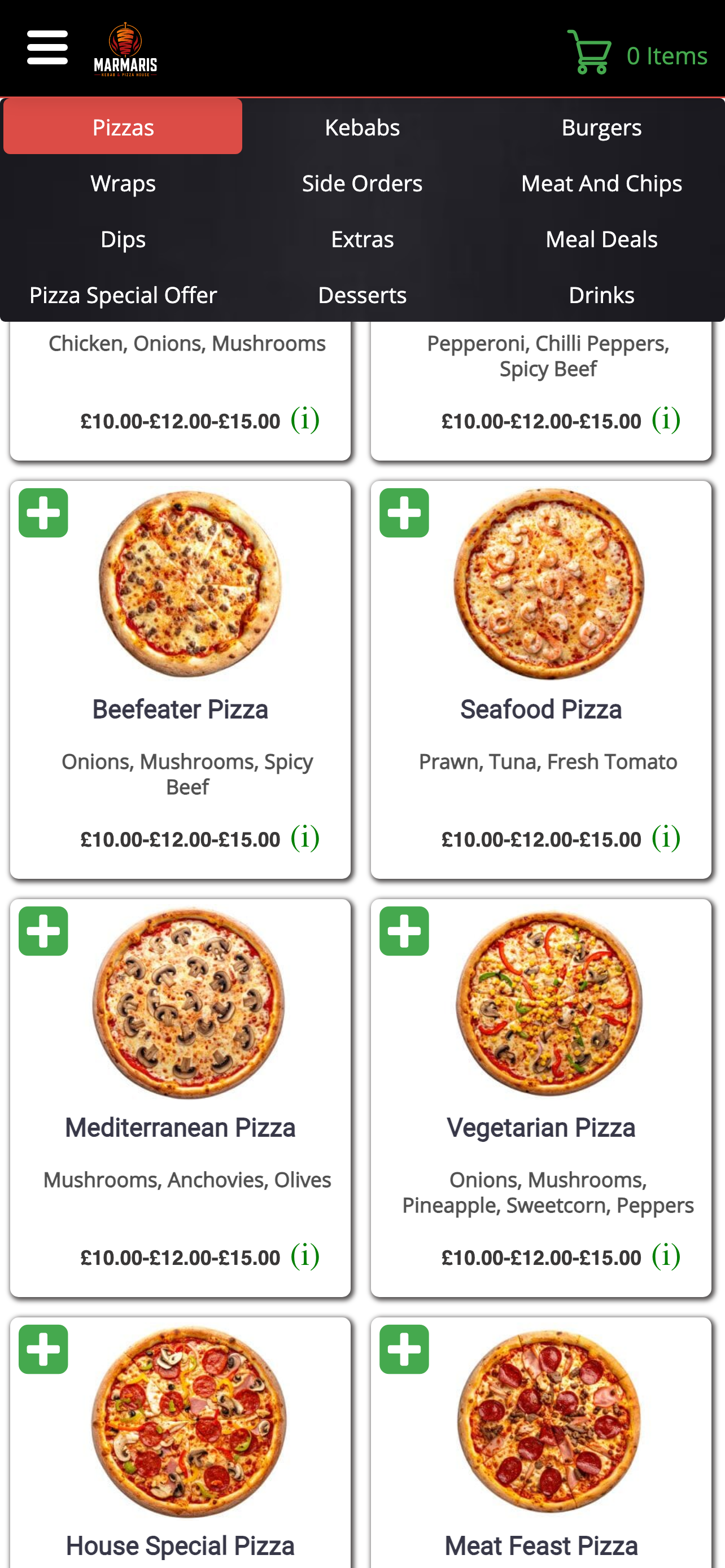 Marmaris Kebab Pizza Bridgend