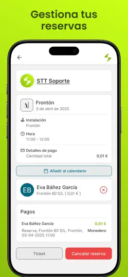 Captura de pantalla de Sporttia - Reserva Tu Deporte en iPhone 4
