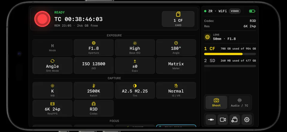 Screenshot von Parallax Monitor auf dem iPhone 2