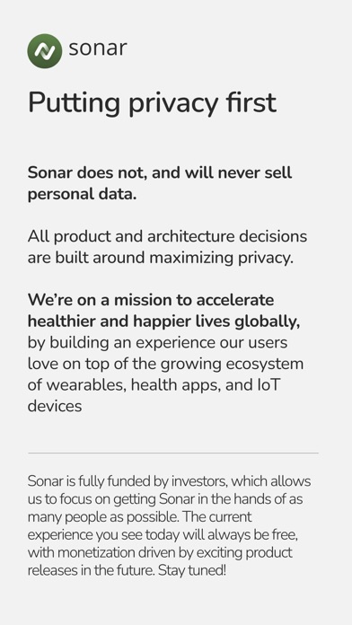 Sonar - Health & Performance Screenshot